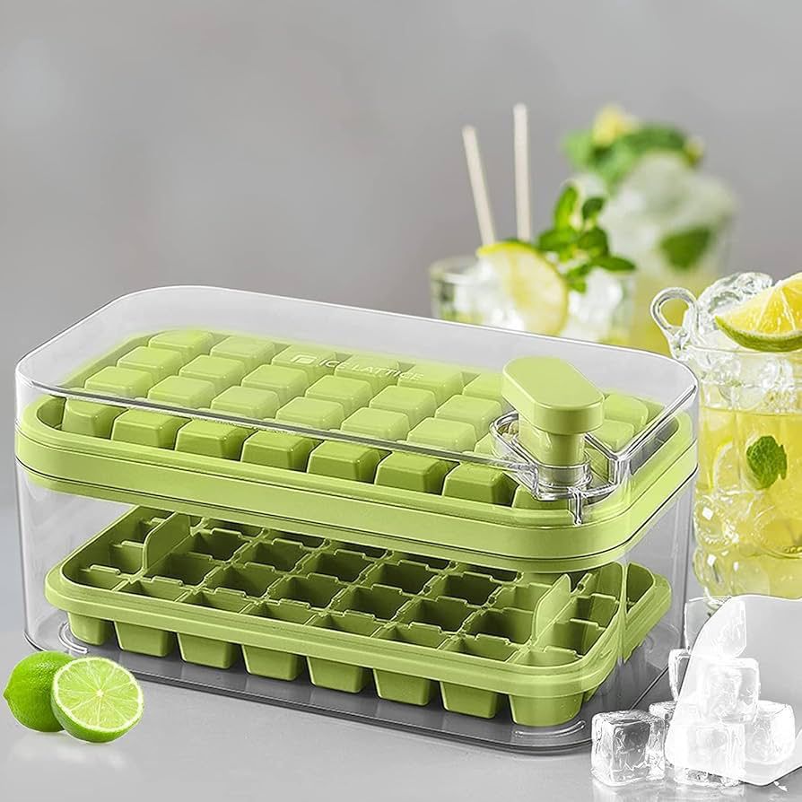 Push Out Ice Cubes Box with Tray (Box Packing - Mix/Random colour)