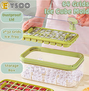 Push Out Ice Cubes Box with Tray (Box Packing - Mix/Random colour)