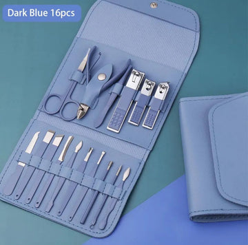 Manicure Pedicure Grooming Kit - Professional 16pcs Manicure Set - Stainless Steel Nail Clipper Set -  Stainless Steel set