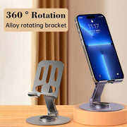 Metal 360 Rotating Dekstop mobile stand with box packing