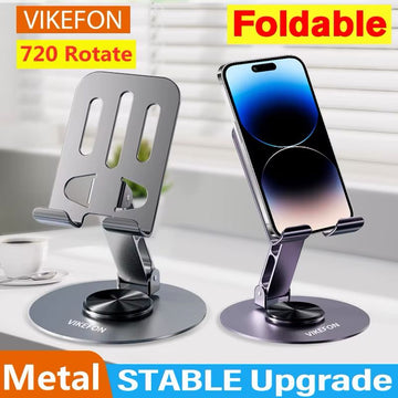 Metal 360 Rotating Dekstop mobile stand with box packing