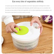 Vegetable Dehydrator Greens Washer Dryer Drainer Crisper Strainer Vegetables Salad Spinner Lettuce Leaf for Washing Drying Lea